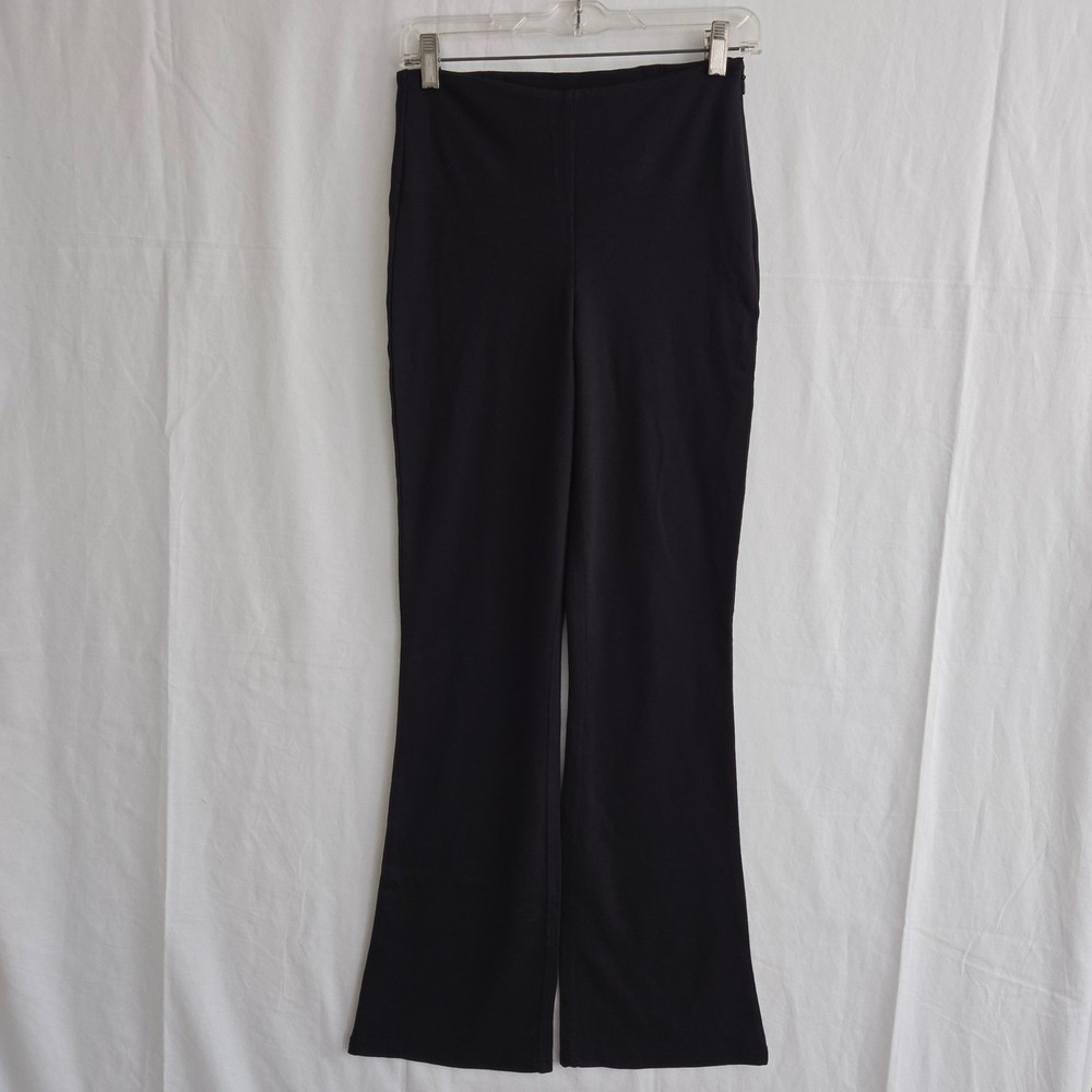 Fabletics Flare Pants Women S Black Side Zip Mid Rise PT2251281 Yoga Active